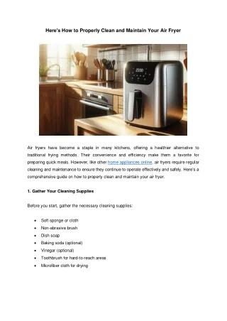 Here's How to Properly Clean and Maintain Your Air Fryer