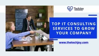 Top IT Consulting Services to Grow Your Company - Tech Joy