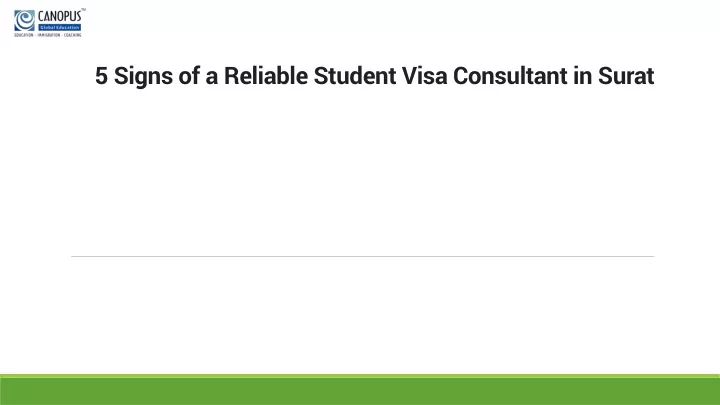 5 signs of a reliable student visa consultant in surat