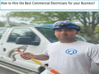 How to Hire the Best Commercial Electricians for your Business