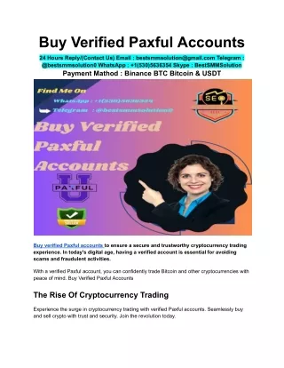Buy Verified Paxful Accounts
