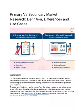 Primary Vs Secondary Market Research_ Definition, Differences and Use Cases