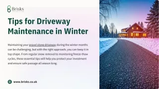 Tips for Driveway Maintenance in Winter