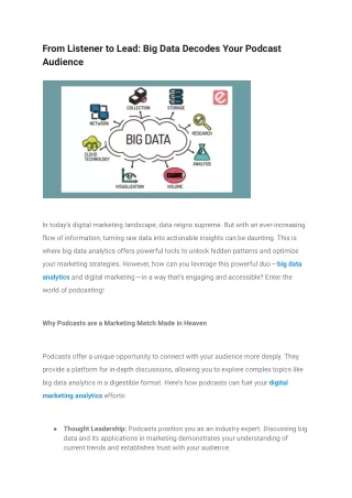 from listener to lead big data decodes your