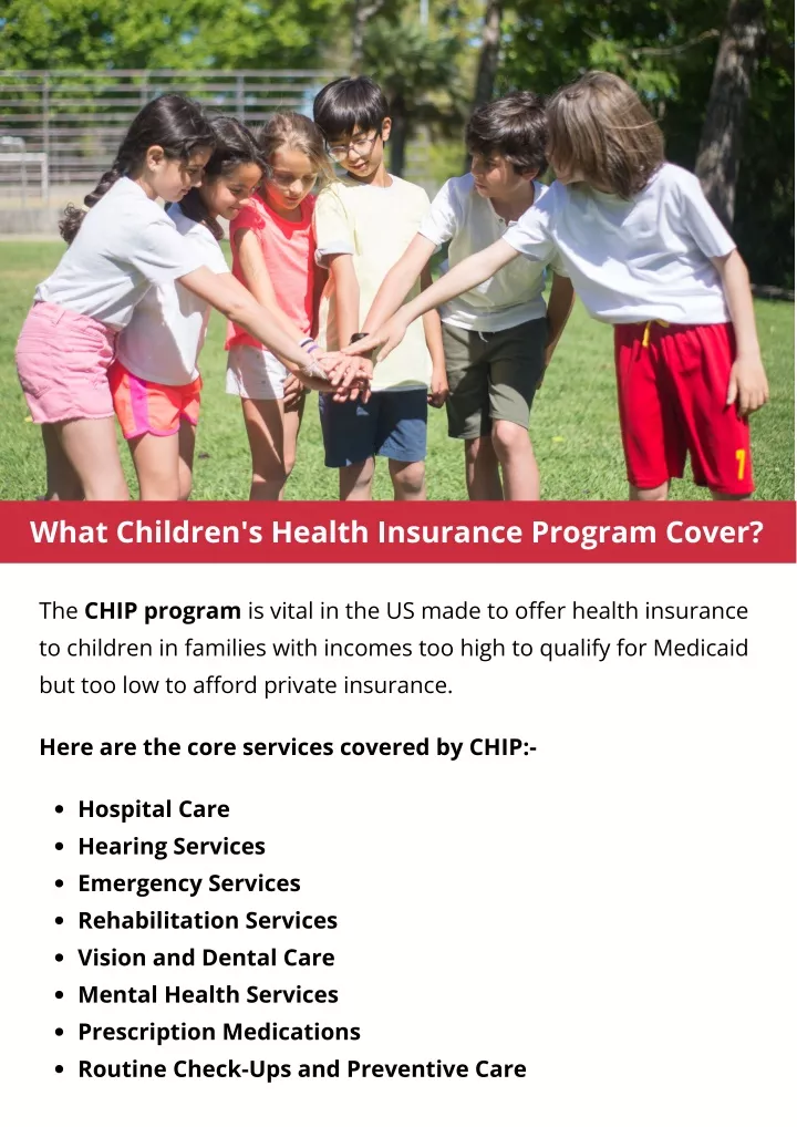 what children s health insurance program cover