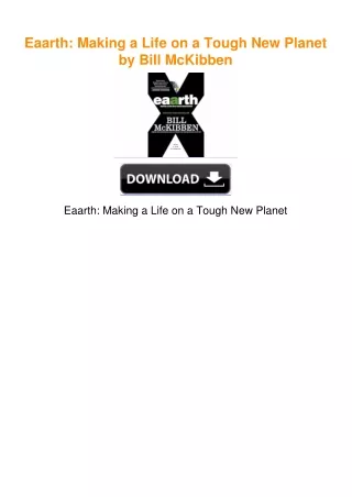 Eaarth: Making a Life on a Tough New Planet by Bill McKibben
