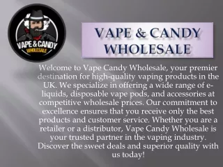 Vape & Candy Wholesale