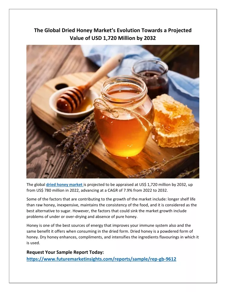 PPT - Analyzing Opportunities and Challenges in Dried Honey Market ...