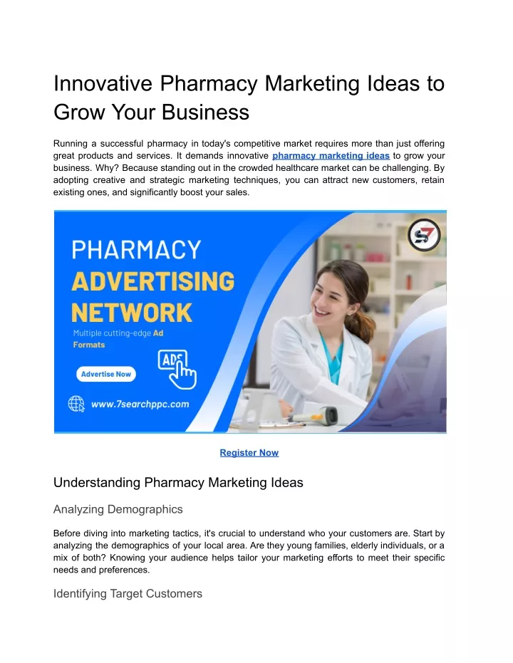 innovative pharmacy marketing ideas to grow your