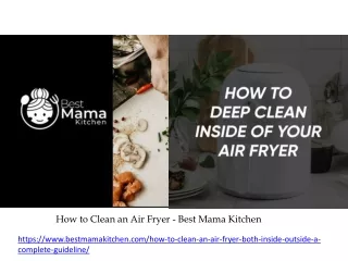 How to Clean an Air Fryer - Best Mama Kitchen