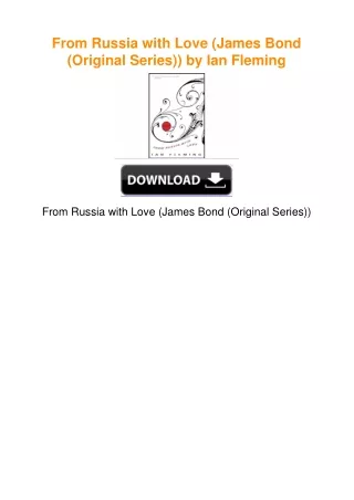 From Russia with Love (James Bond (Original Series)) by Ian Fleming