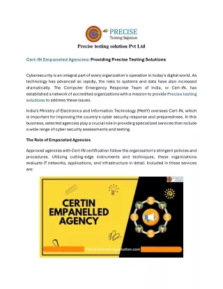 Cert-in Empaneled Agencey
