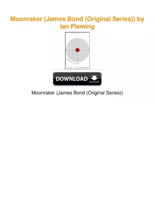 Moonraker (James Bond (Original Series)) by Ian Fleming