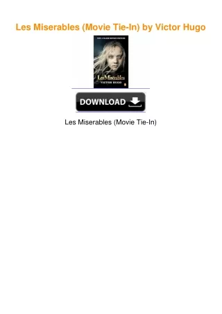 Les Miserables (Movie Tie-In) by Victor Hugo