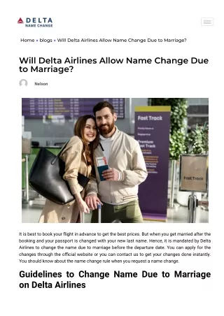 Delta Name Change Marriage A Complete Guide