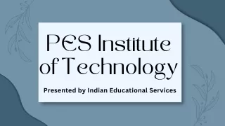 pes institute of technology