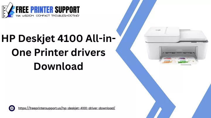 hp deskjet 4100 all in one printer drivers