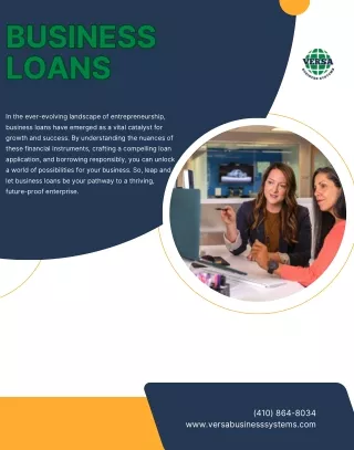 Business Loans - Maryland - Versa Business Systems