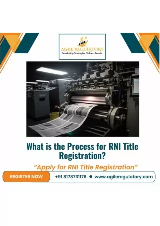 What is the Process for RNI Title Registration