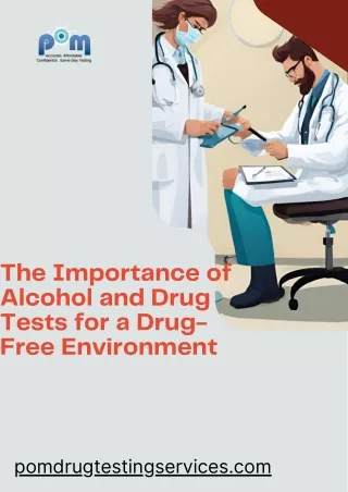 Importance of drug and alcohol testing