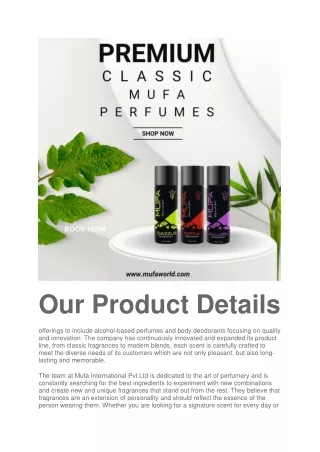 our product details