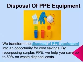 Disposal Of PPE Equipment