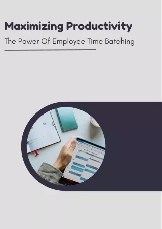 maximizing productivity the power of employee