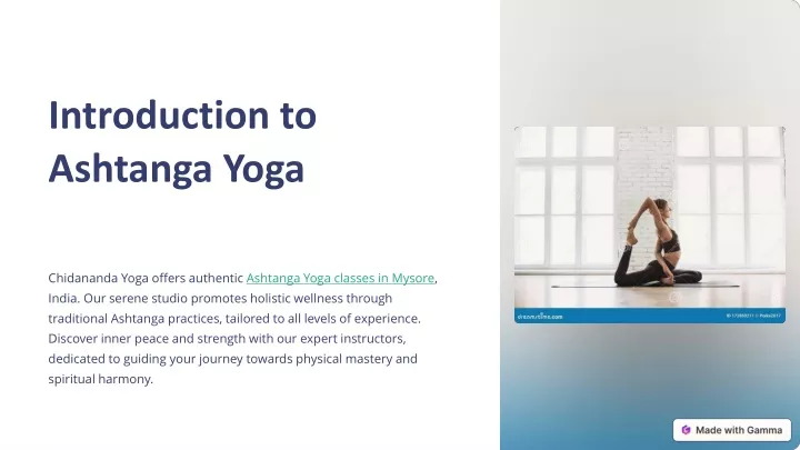 introduction to ashtanga yoga