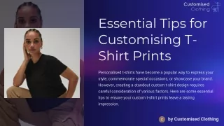 Customised Printing T-Shirts for Personalised Style