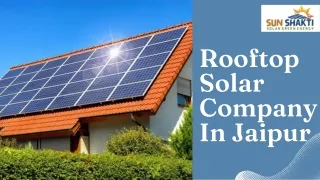 Leading Rooftop Solar Company in Jaipur: Sunshakti