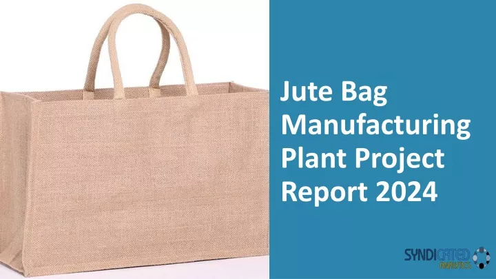 jute bag manufacturing plant project report 2024