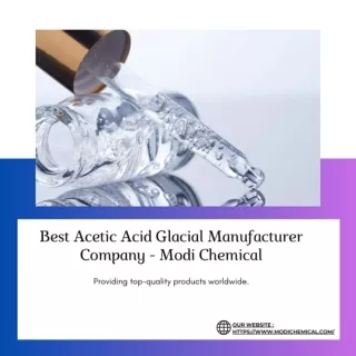 Buy Acetic Acid Glacial from Modi Chemical - High Purity and Quality