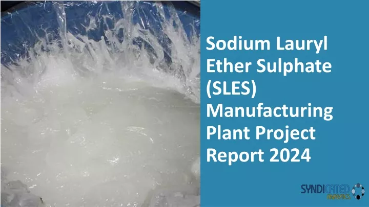 sodium lauryl ether sulphate sles manufacturing plant project report 2024