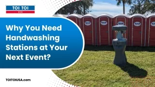 Reasons to Include Handwashing Stations at Your Upcoming Event