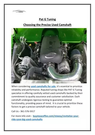Camshaft Grinder for Sale - Precision & Quality Tools