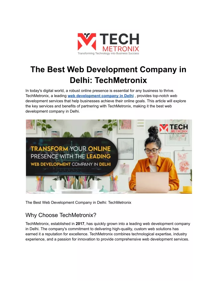 the best web development company in delhi