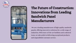 The Future of Construction Innovations from Leading Sandwich Panel Manufacturers