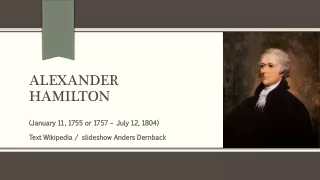 alexander hamilton