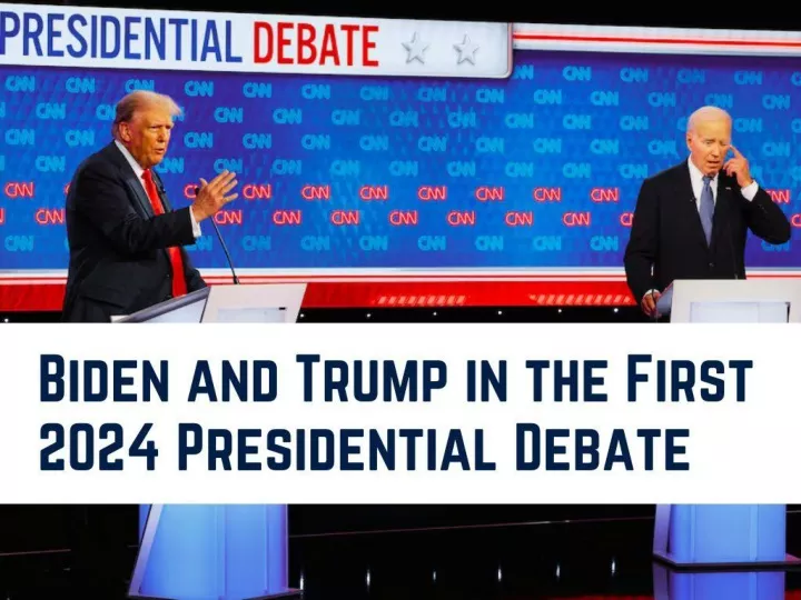 cenes from biden vs trump the first debate of 2024
