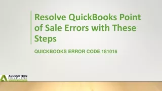 resolve quickbooks point of sale errors with these steps