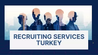Recruiting services Turkey