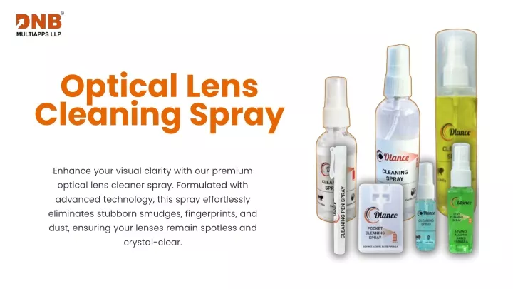 optical lens cleaning spray