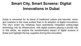Smart City, Smart Screens_ Digital Innovations in Dubai