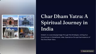 Char Dham Yatra A Spiritual Journey in India