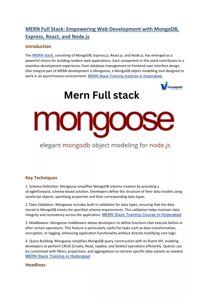 mern full stack empowering web development with