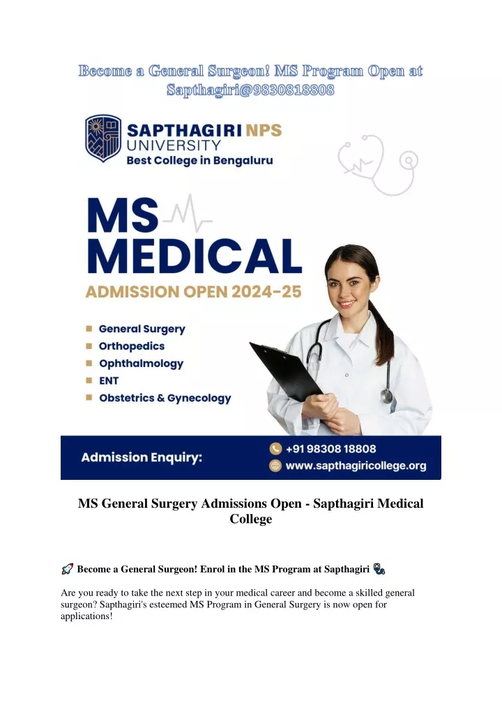 become a general surgeon ms program open