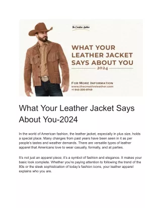 What Your Leather Jacket Says About You-2024