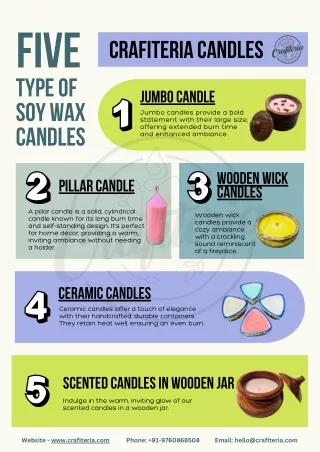 5 Types of Soy Wax Scented Candles