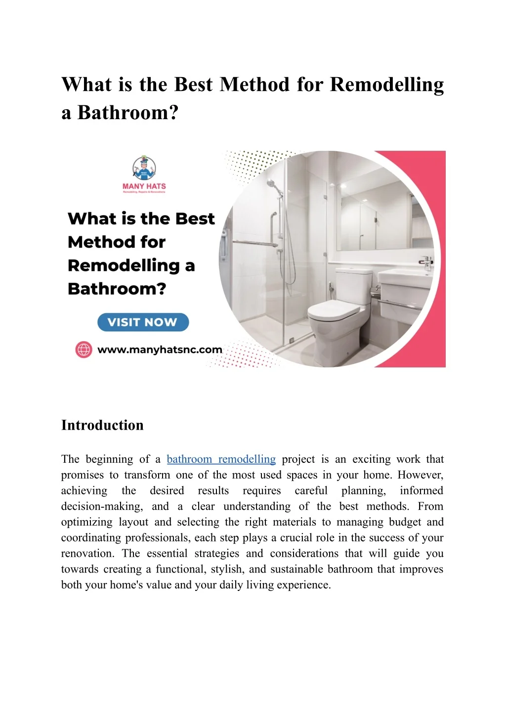 PPT - What is the Best Method for Remodelling a Bathroom PowerPoint ...