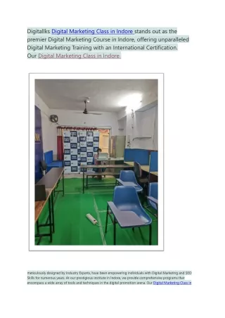 Digital Marketing Class in Indore